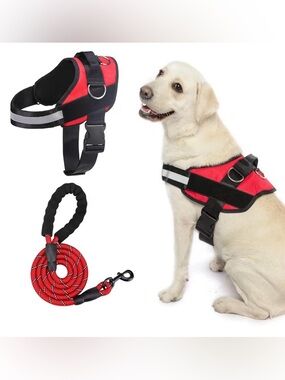 BeautyZoo Large Dog Harness and Leash NWT